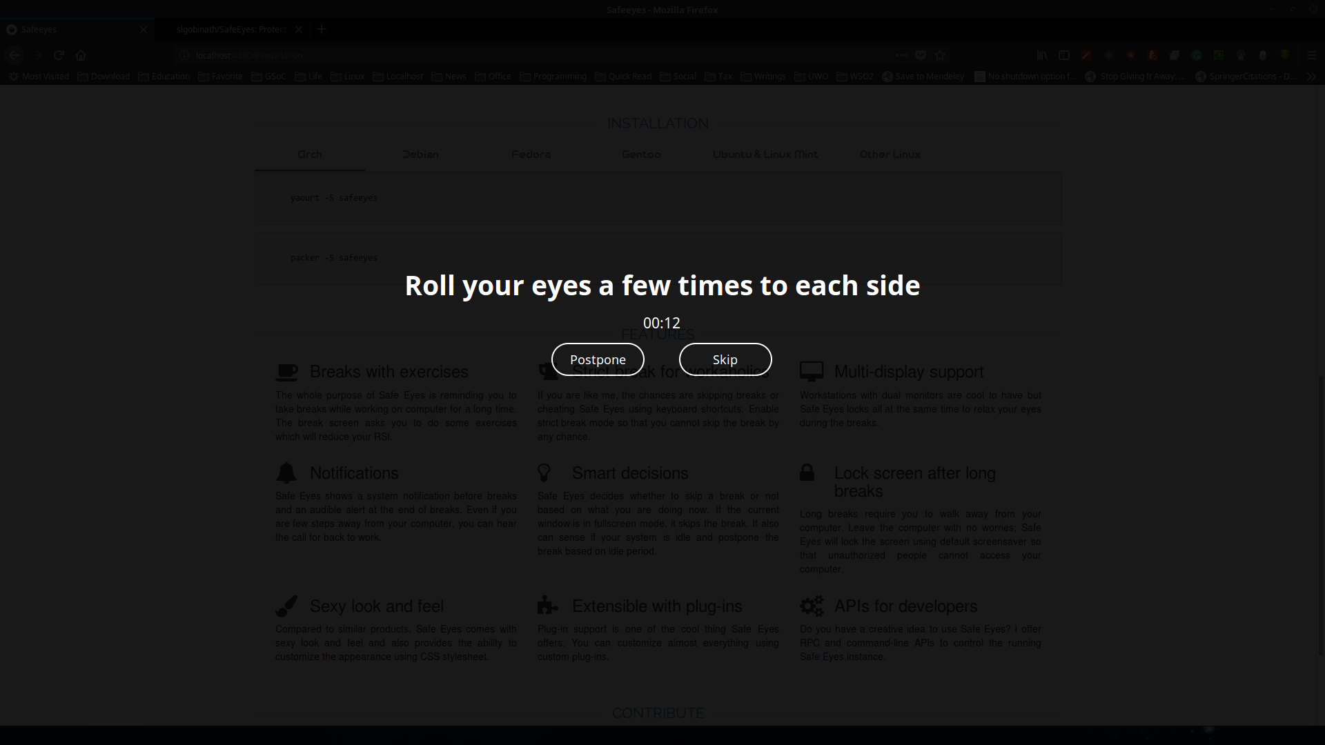 SafeEyes Screenshot 4